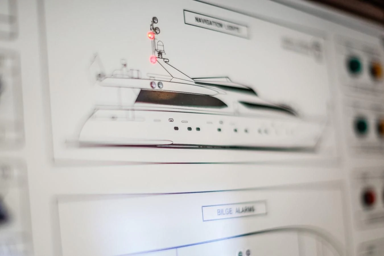 a white machine with buttons aboard HUNTER Yacht for Sale