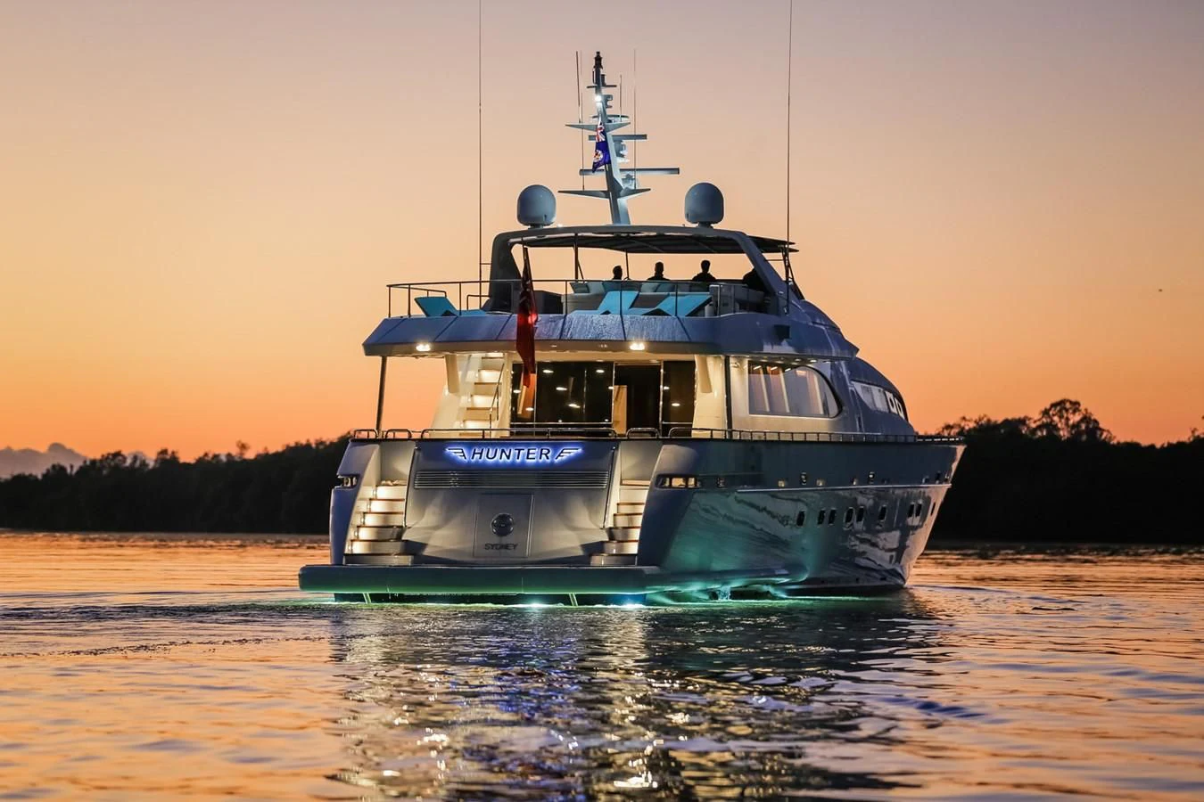 a boat on the water aboard HUNTER Yacht for Sale