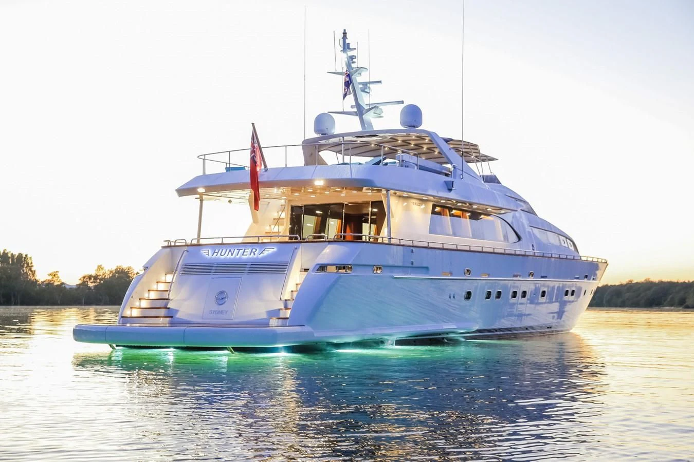 a boat on the water aboard HUNTER Yacht for Sale