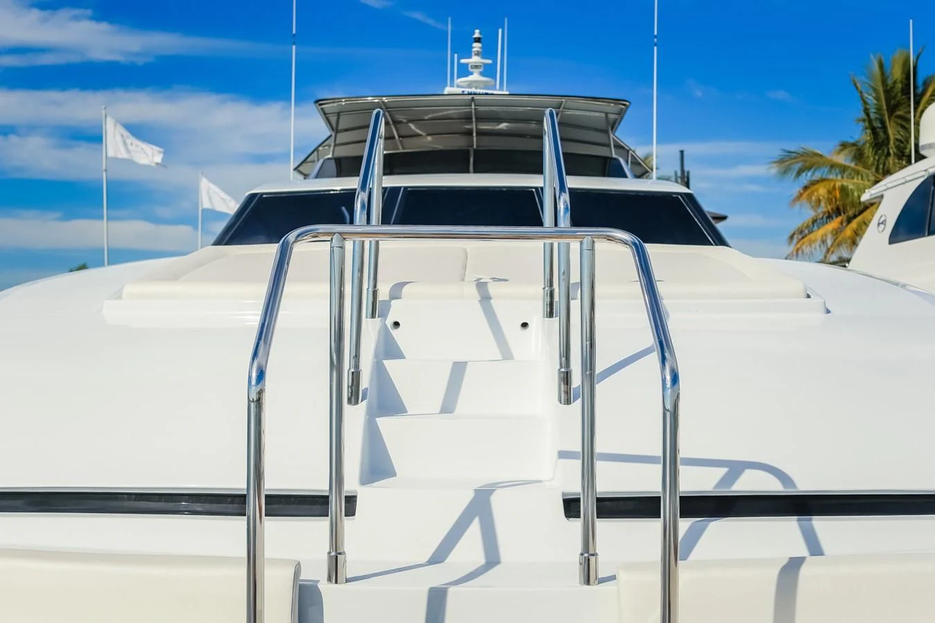a boat on a dock aboard HUNTER Yacht for Sale