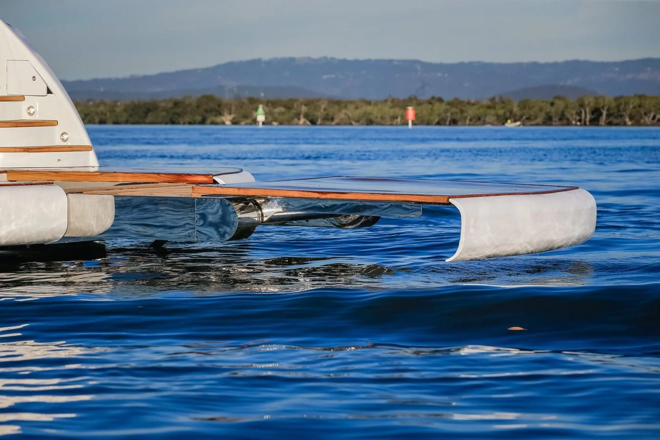 a boat in the water aboard HUNTER Yacht for Sale
