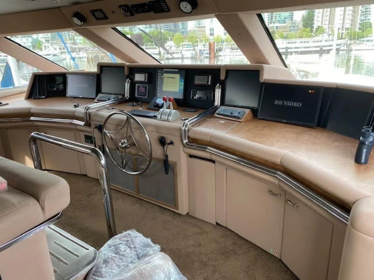 inside of a vehicle with computers aboard SOVEREIGN LADY Yacht for Sale