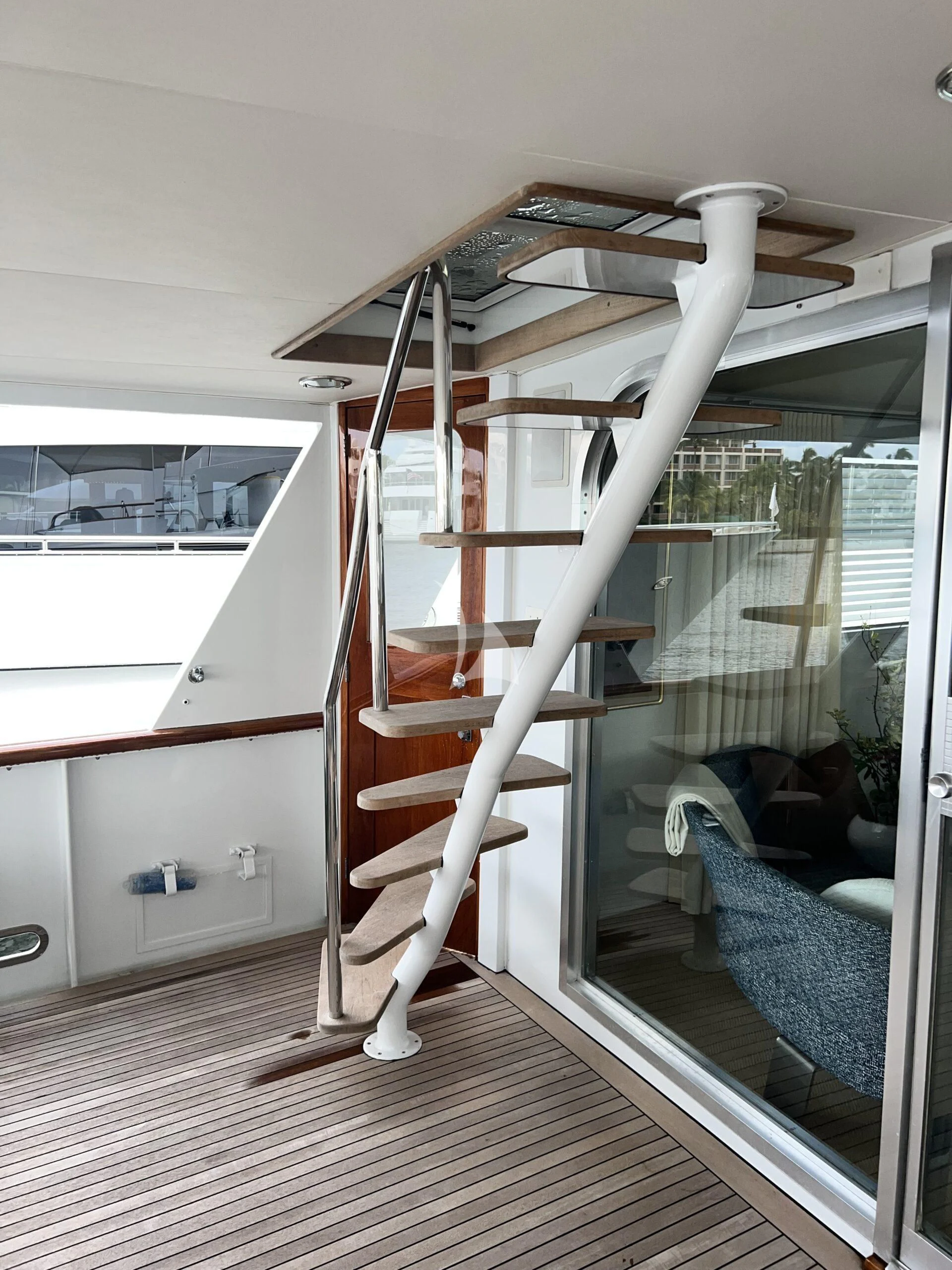 a room with a slide aboard SOVEREIGN Yacht for Charter