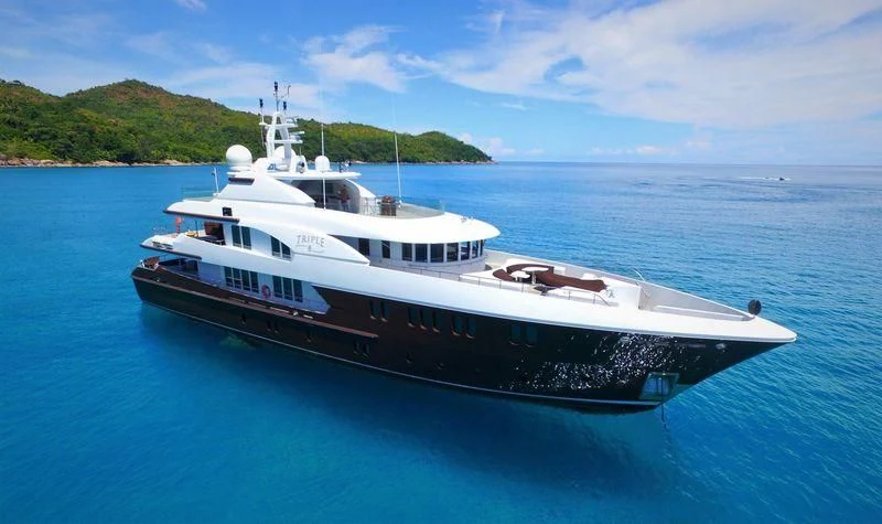 a boat on the water aboard BACA Yacht for Charter