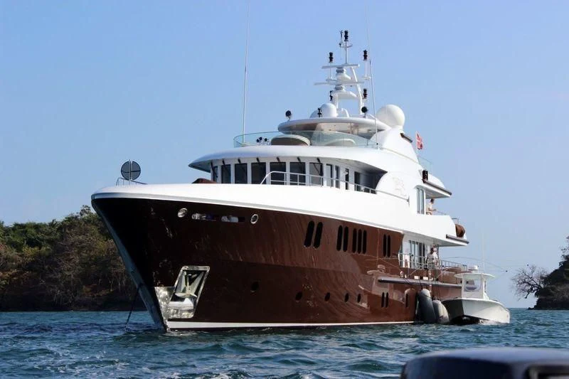 a boat in the water aboard BACA Yacht for Charter