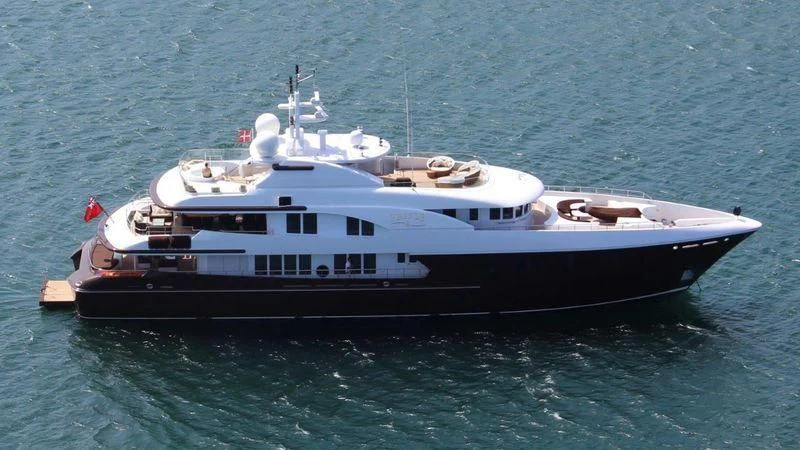 a boat in the water aboard BACA Yacht for Charter