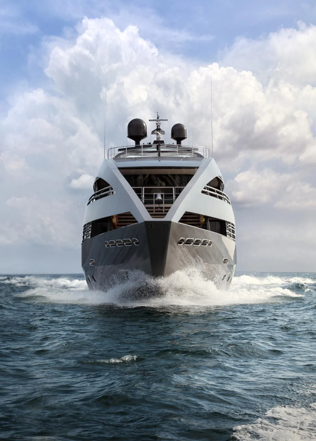 a boat in the water aboard OCEAN EMERALD Yacht for Sale