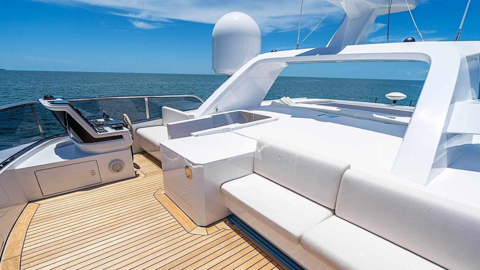 a boat on the water aboard BELLA VITA Yacht for Charter