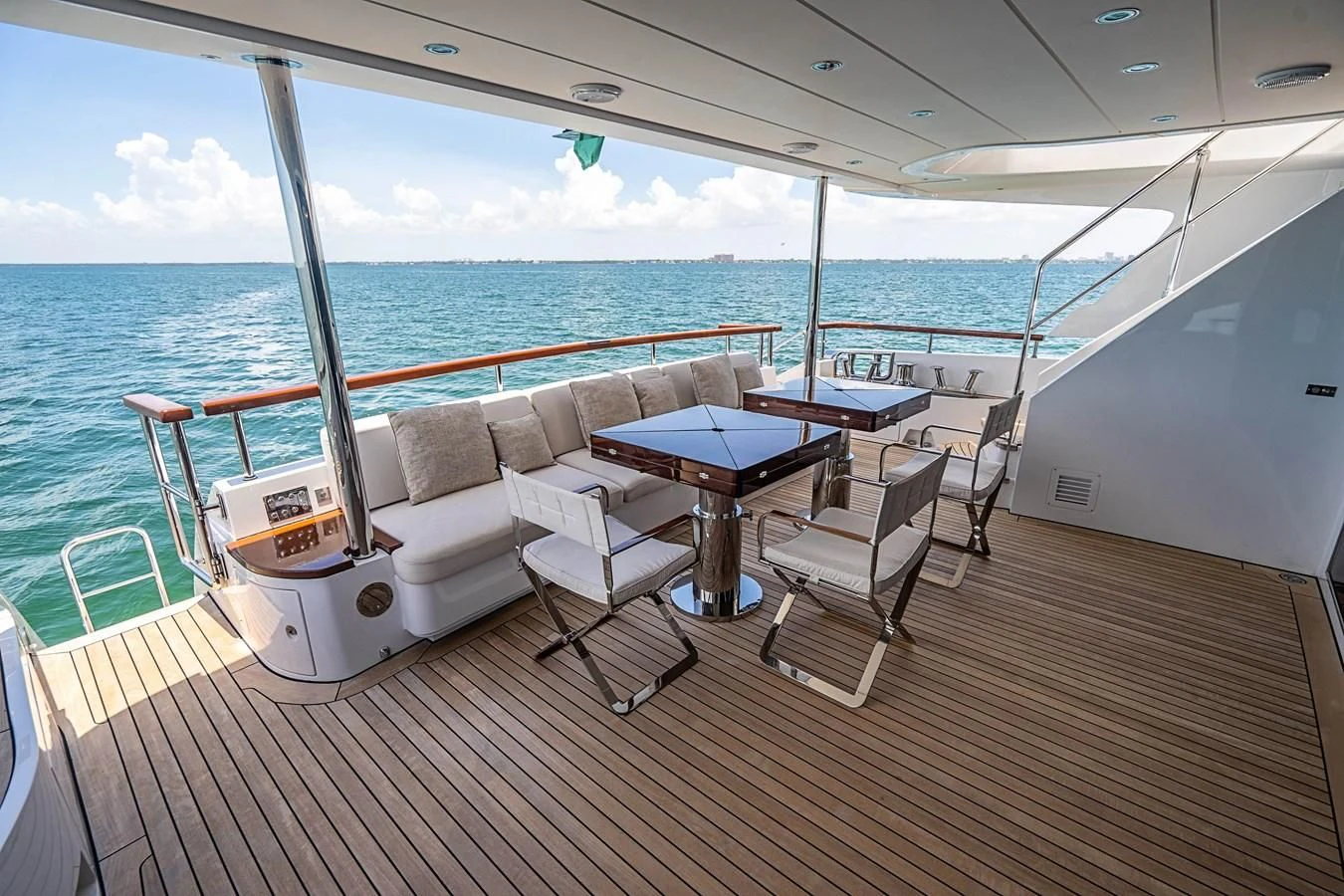 a boat on the water aboard BELLA VITA Yacht for Charter
