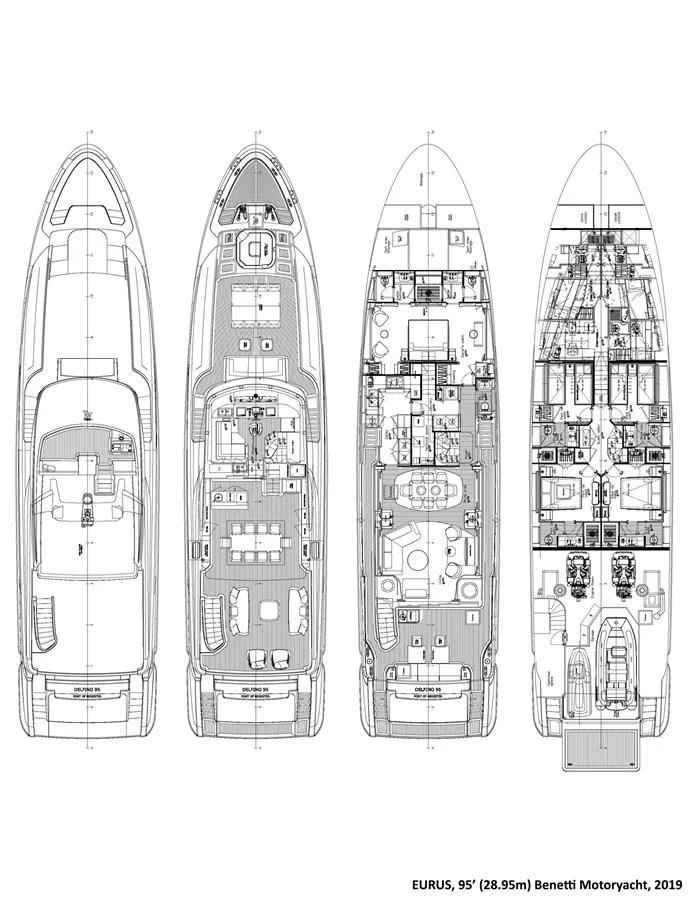 diagram aboard BELLA VITA Yacht for Charter