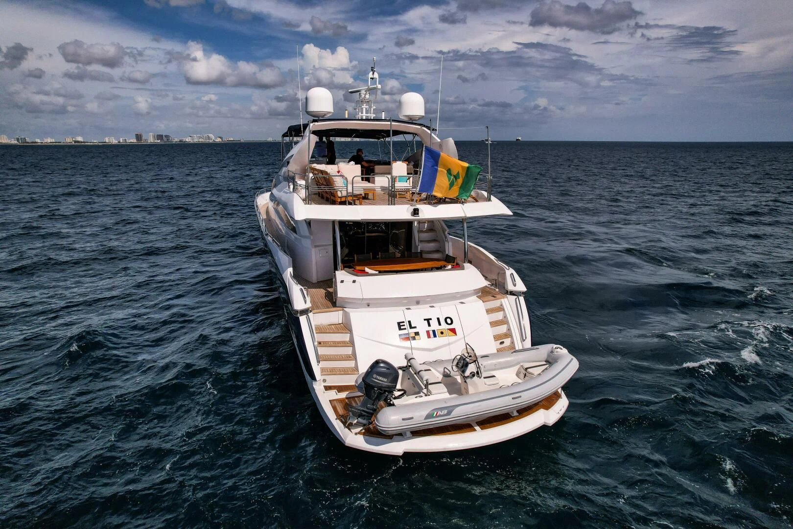 a boat in the water aboard EL TIO Yacht for Sale