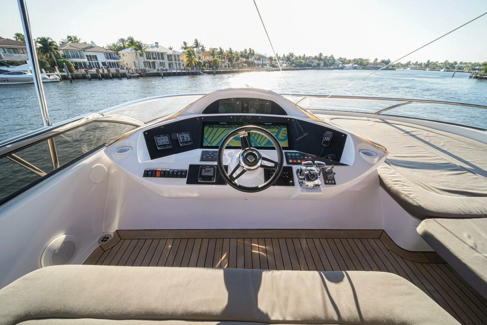 the front of a boat aboard EL TIO Yacht for Sale