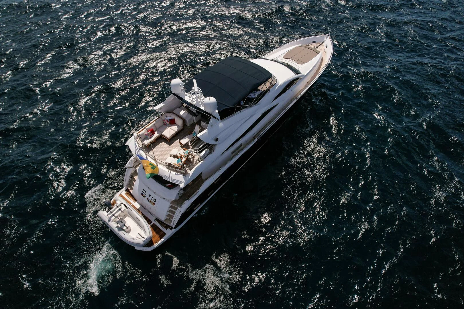 a boat in the water aboard EL TIO Yacht for Sale