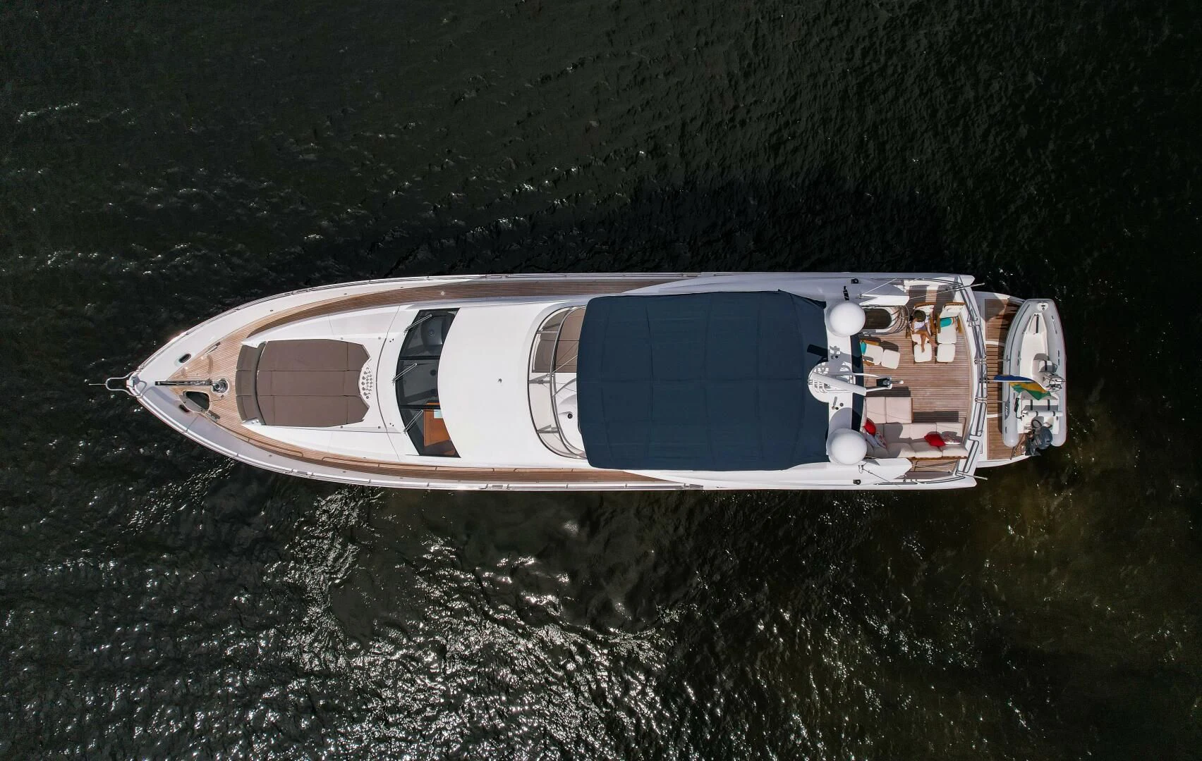 a satellite in space aboard EL TIO Yacht for Sale