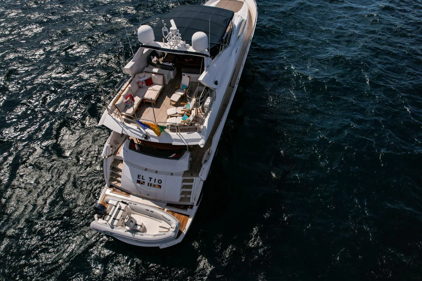 a boat in the water aboard EL TIO Yacht for Sale