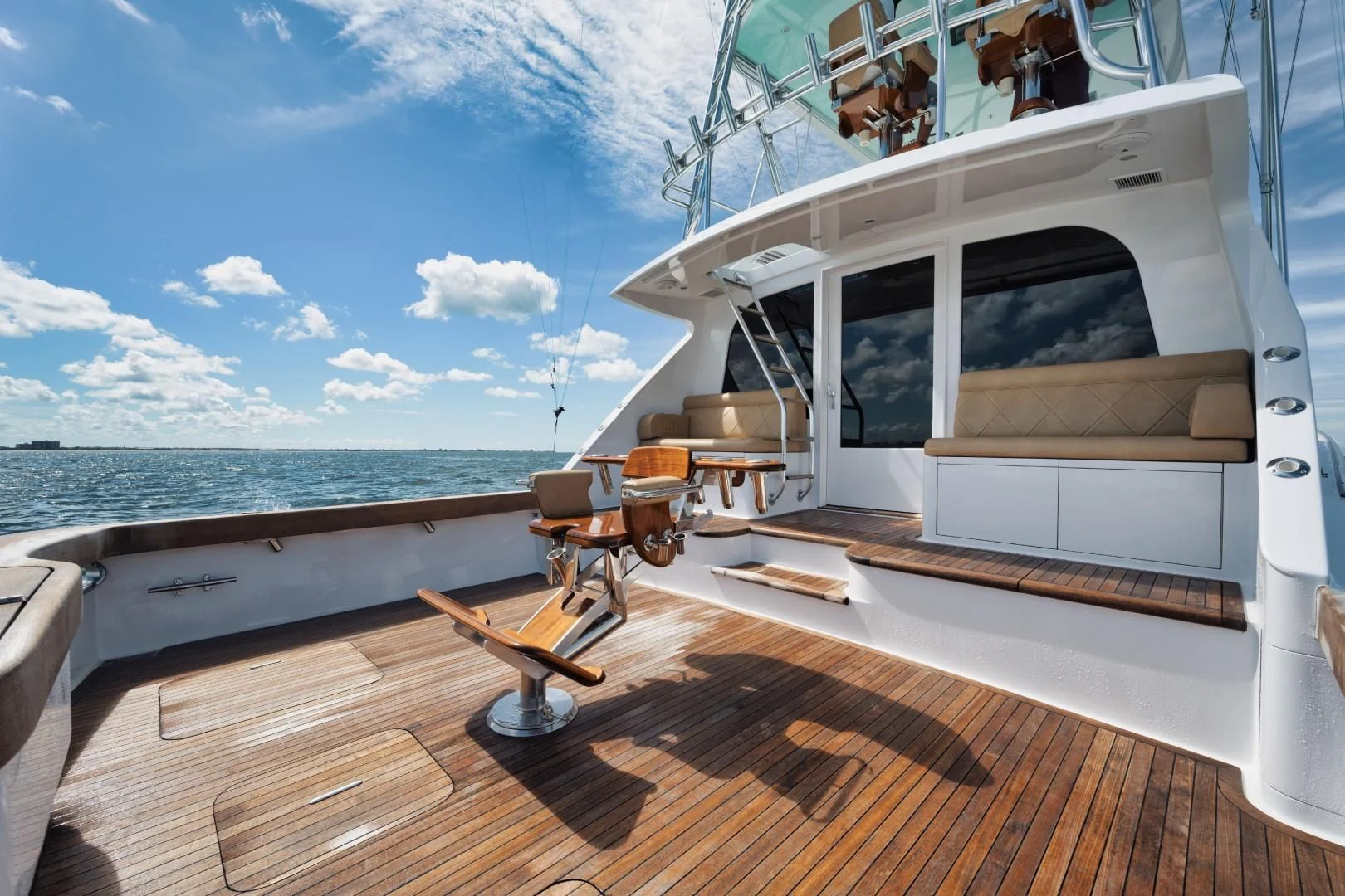 a boat on the water aboard PAST TIME Yacht for Sale