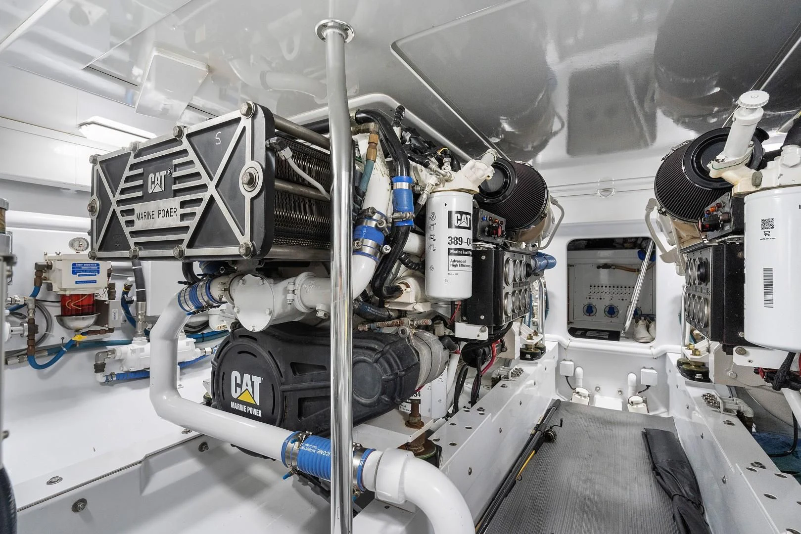 a close-up of a machine aboard PAST TIME Yacht for Sale