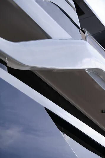 a close-up of the wing of a plane aboard DUTCH FALCON Yacht for Sale