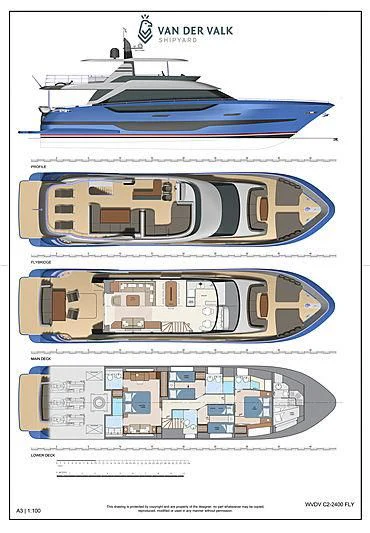 diagram aboard DUTCH FALCON Yacht for Sale