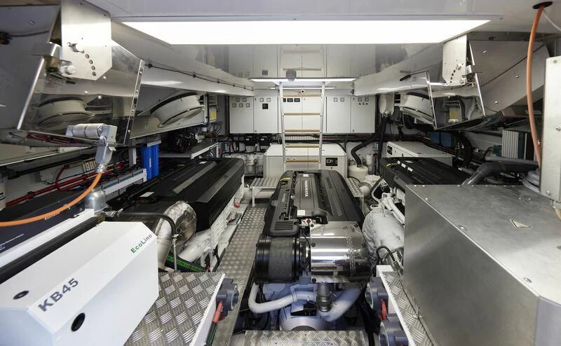 a large factory with machinery aboard DUTCH FALCON Yacht for Sale