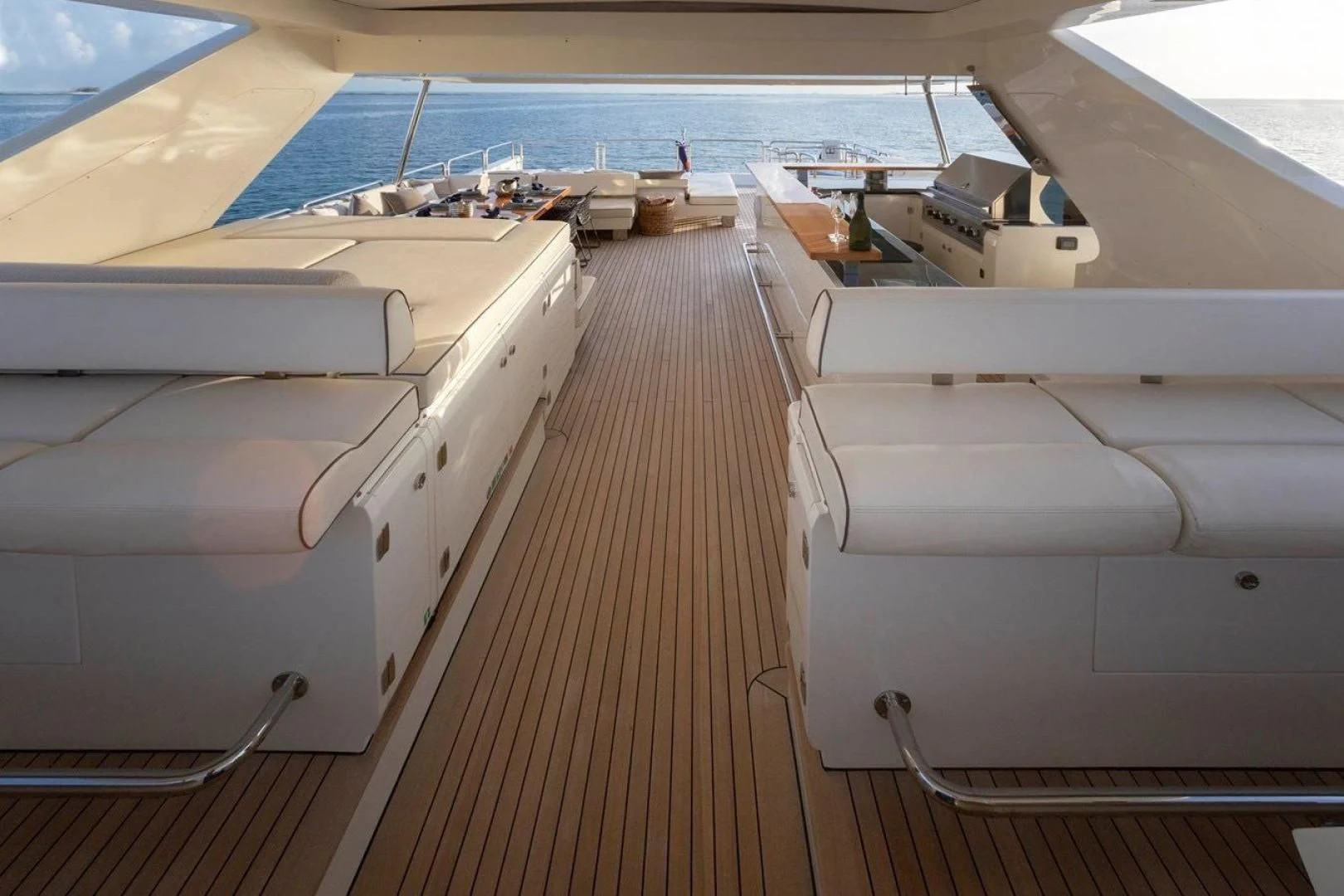 a deck of a boat aboard INSIEME Yacht for Sale