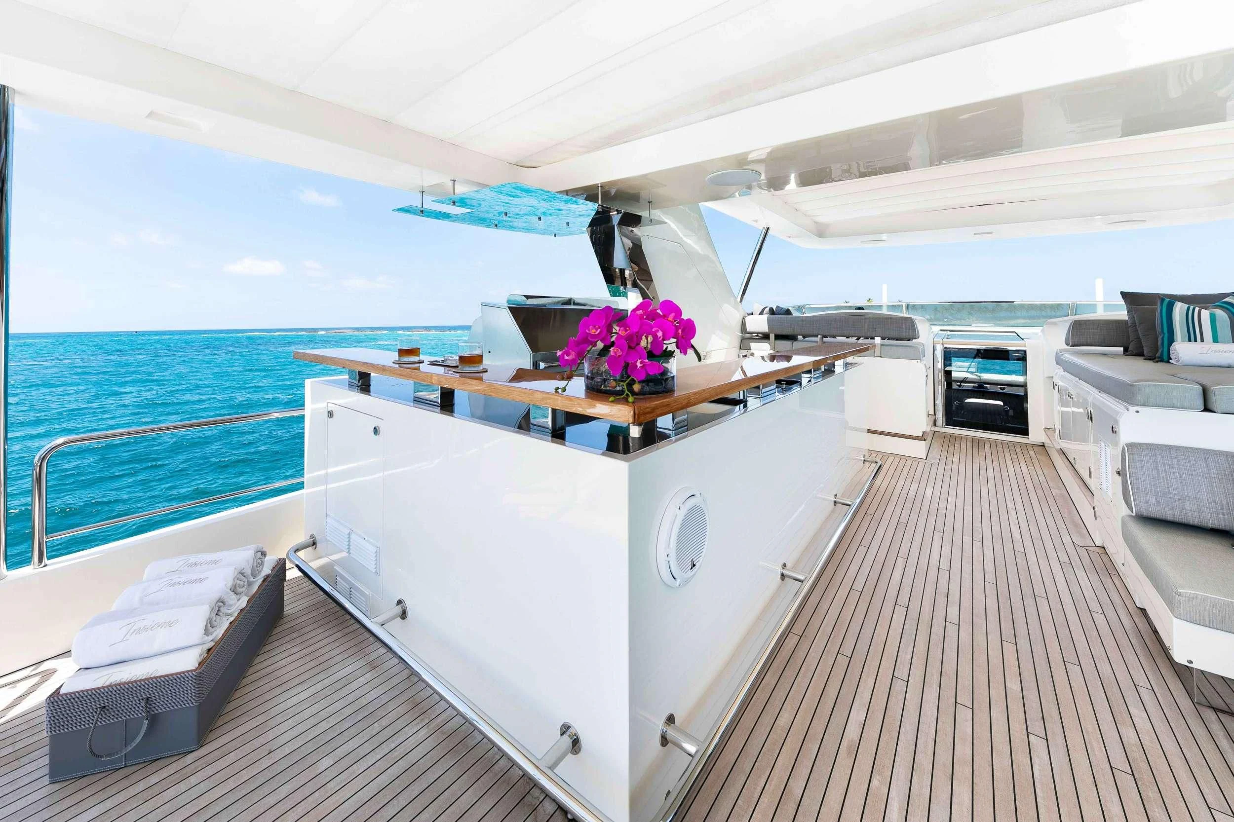a boat on the water aboard INSIEME Yacht for Sale