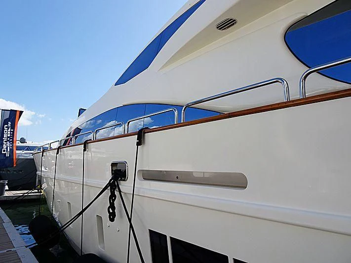 a close-up of a boat aboard INSIEME Yacht for Sale