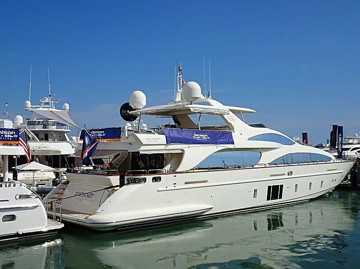 a boat in the water aboard INSIEME Yacht for Sale