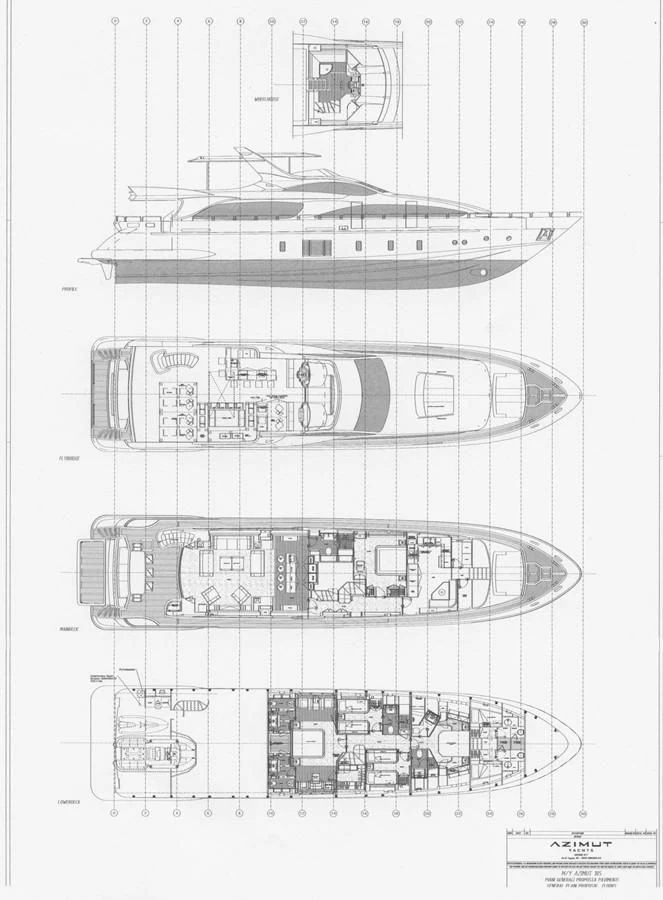 diagram aboard INSIEME Yacht for Sale