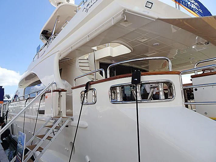 the cockpit of a plane aboard INSIEME Yacht for Sale