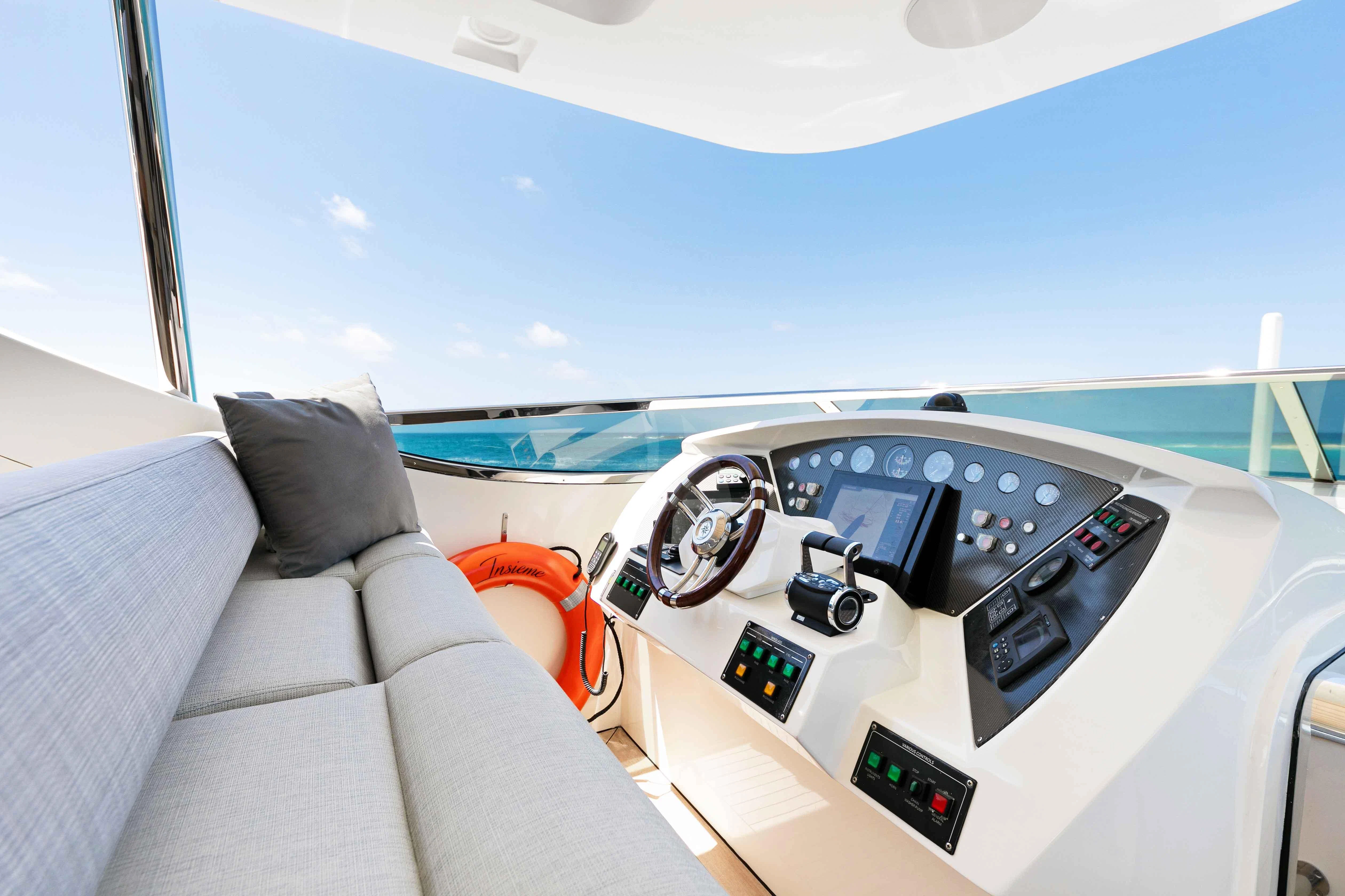 a boat on the water aboard INSIEME Yacht for Sale