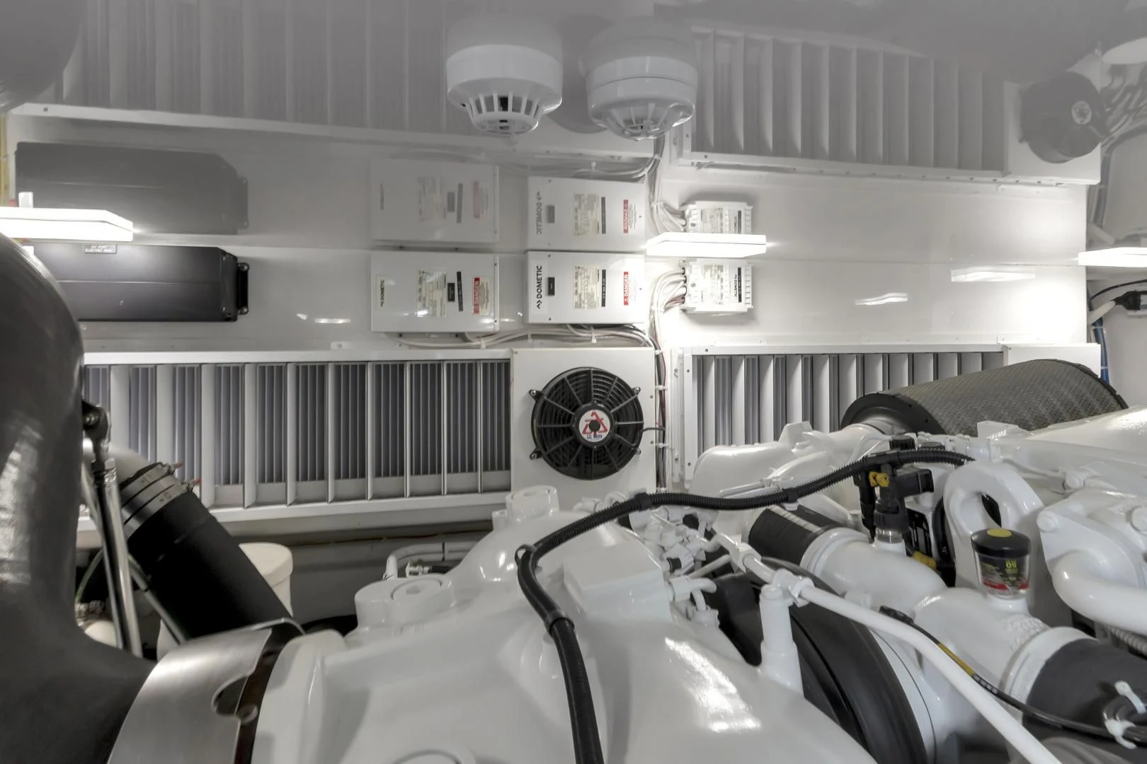 a room with a machine and a fan aboard POZO SECO Yacht for Sale