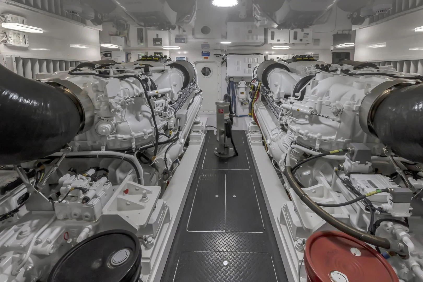 a large room with machinery aboard POZO SECO Yacht for Sale