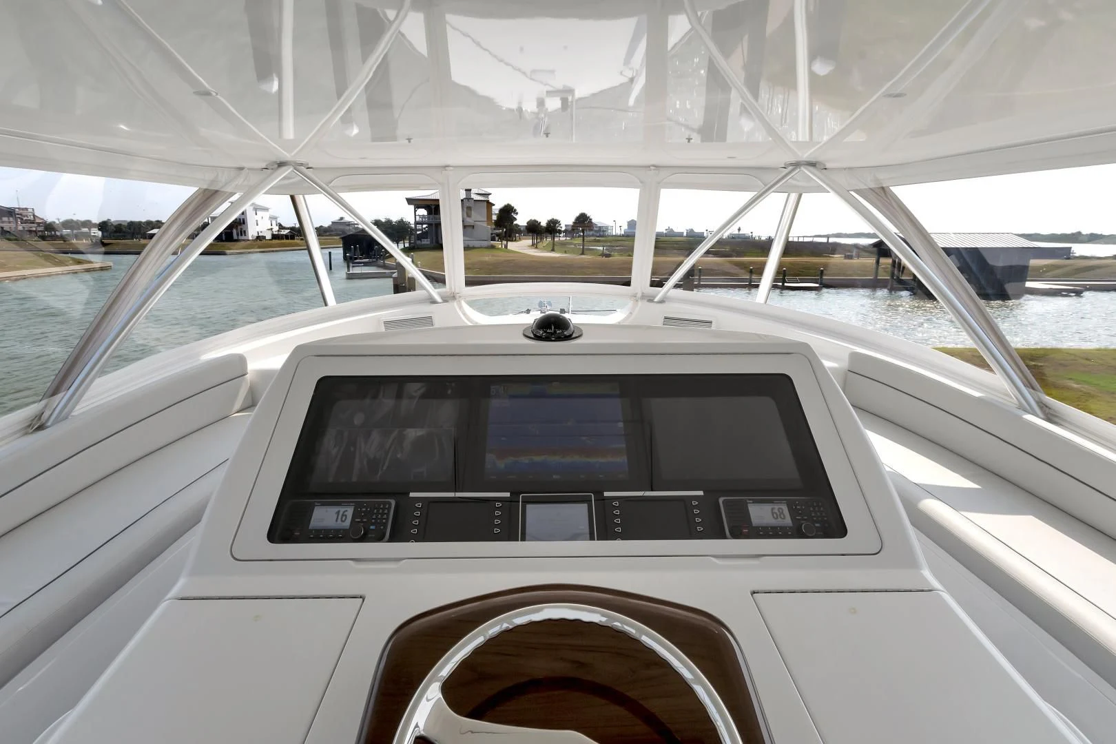 the inside of a car aboard POZO SECO Yacht for Sale