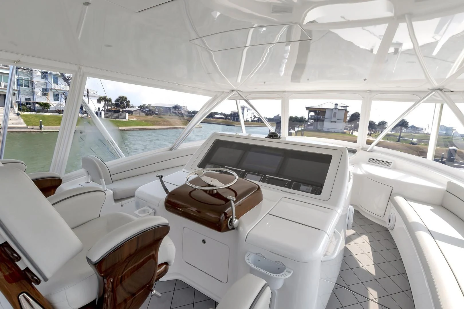 inside of a car aboard POZO SECO Yacht for Sale