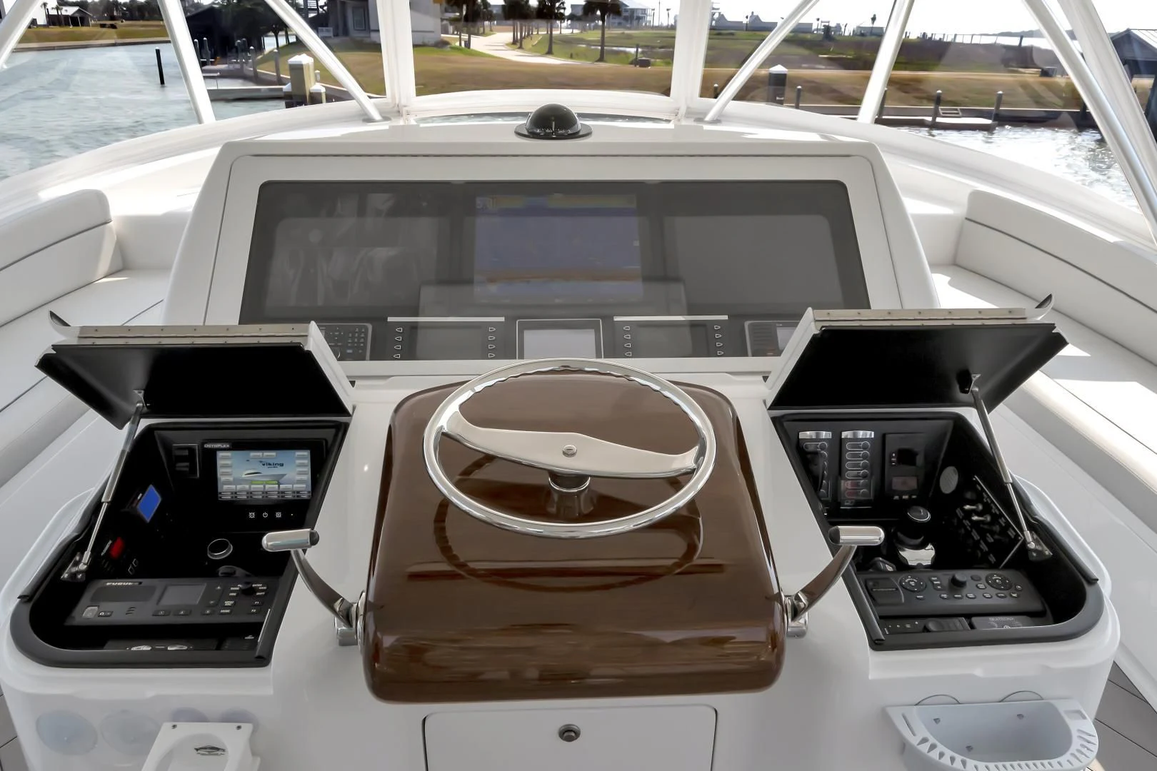 the inside of a car aboard POZO SECO Yacht for Sale