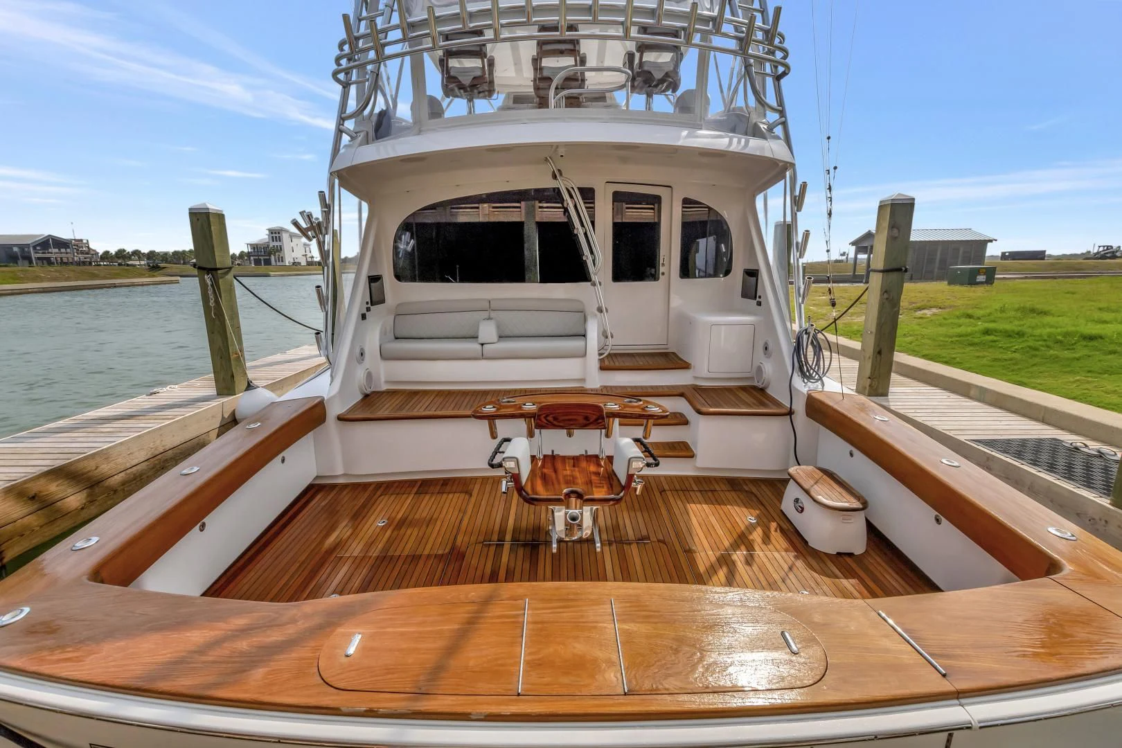 a boat on a deck aboard POZO SECO Yacht for Sale