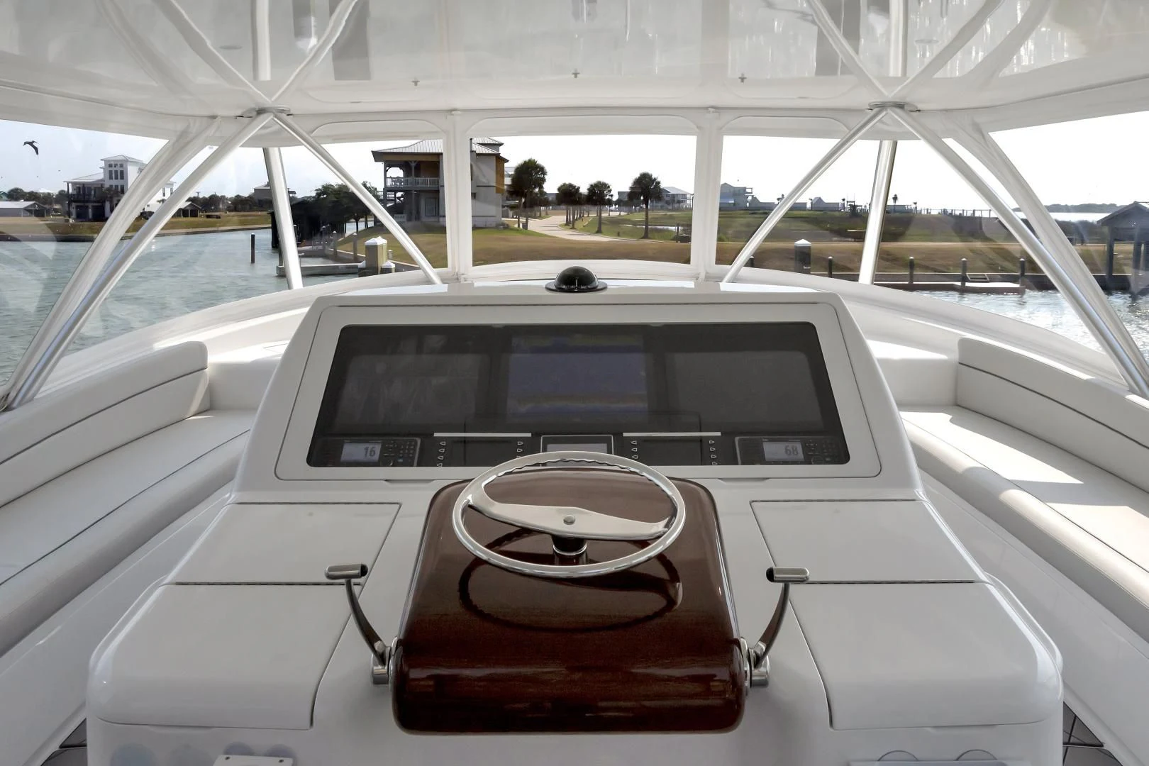 the interior of a car aboard POZO SECO Yacht for Sale