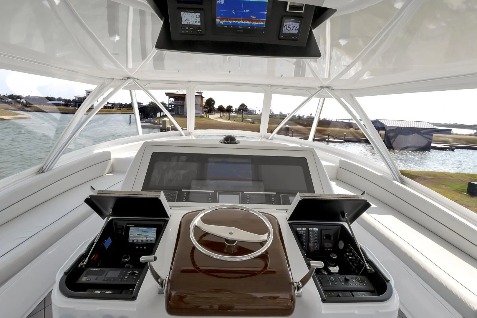 inside of a car aboard POZO SECO Yacht for Sale