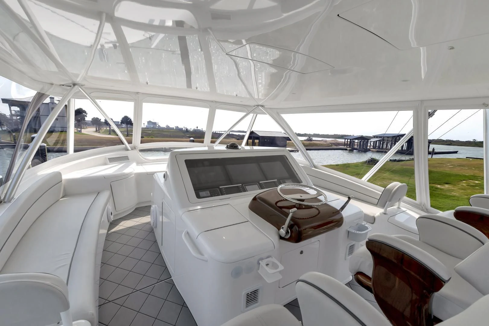 inside of a car aboard POZO SECO Yacht for Sale