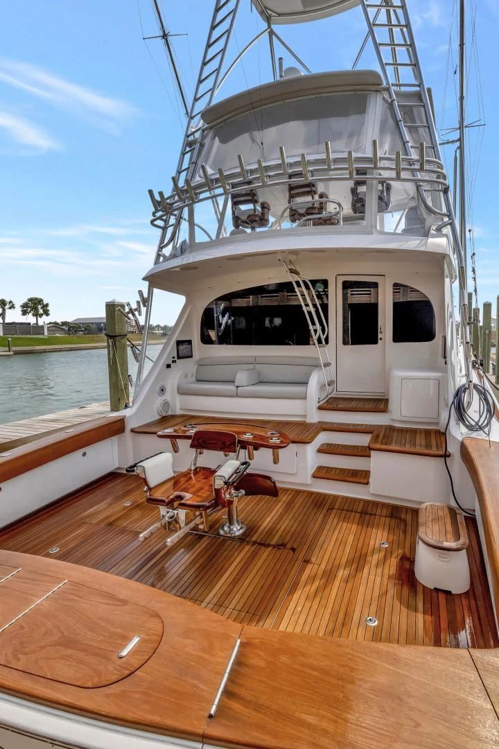 a boat on a deck aboard POZO SECO Yacht for Sale
