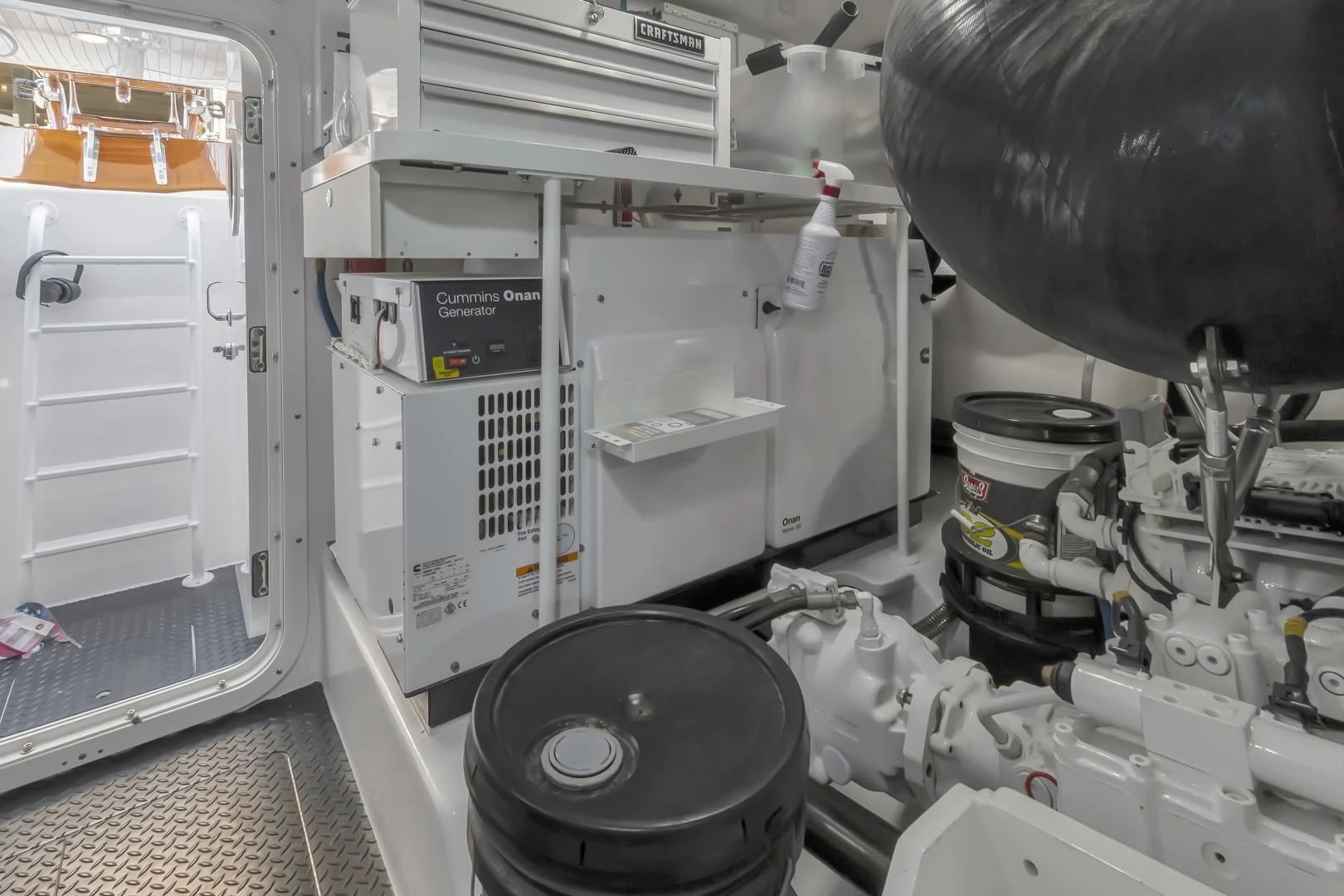 a room with equipment and equipment aboard POZO SECO Yacht for Sale
