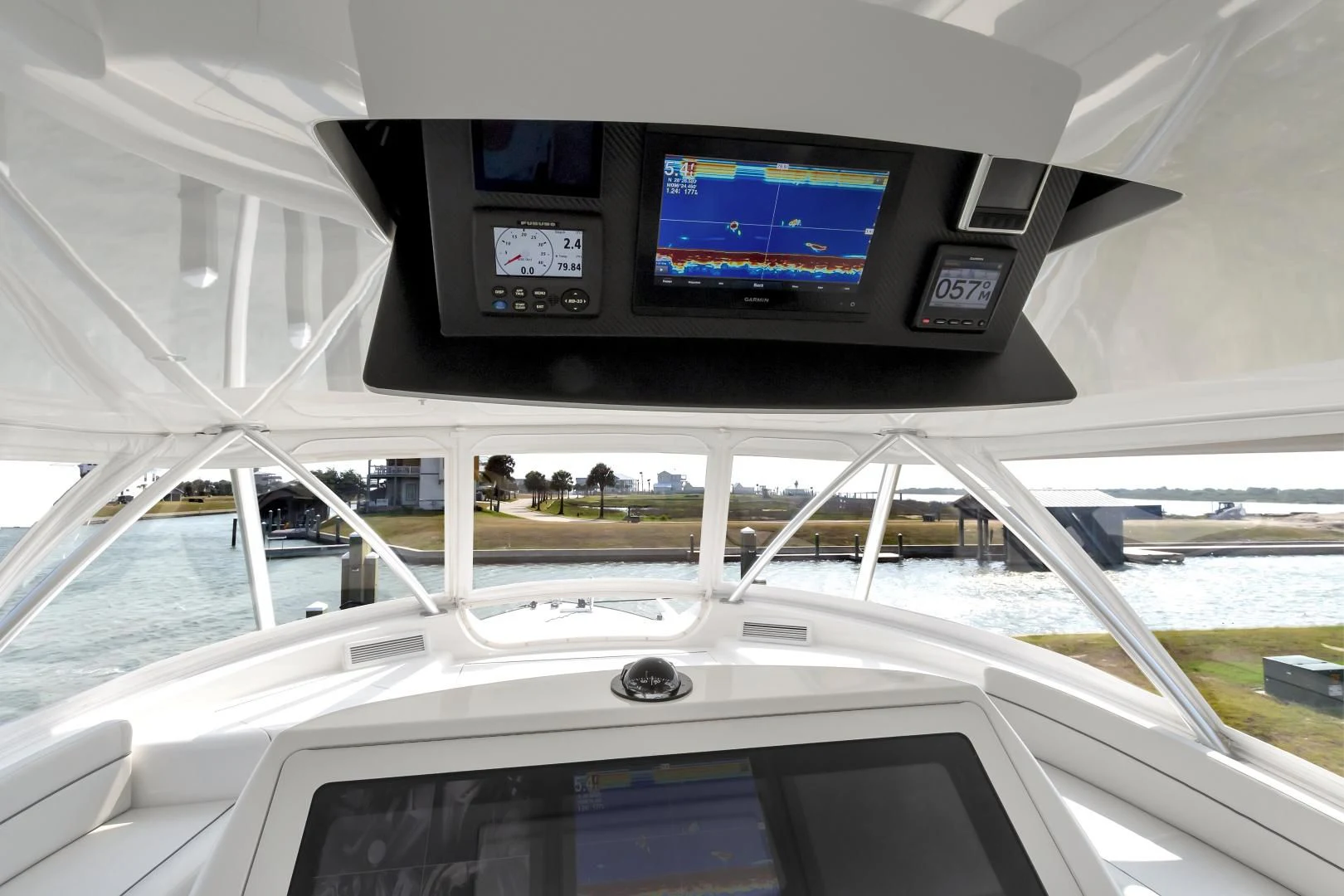 a dashboard of a car aboard POZO SECO Yacht for Sale