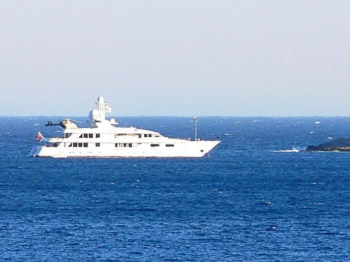 a boat in the water aboard ATHINA III Yacht for Sale