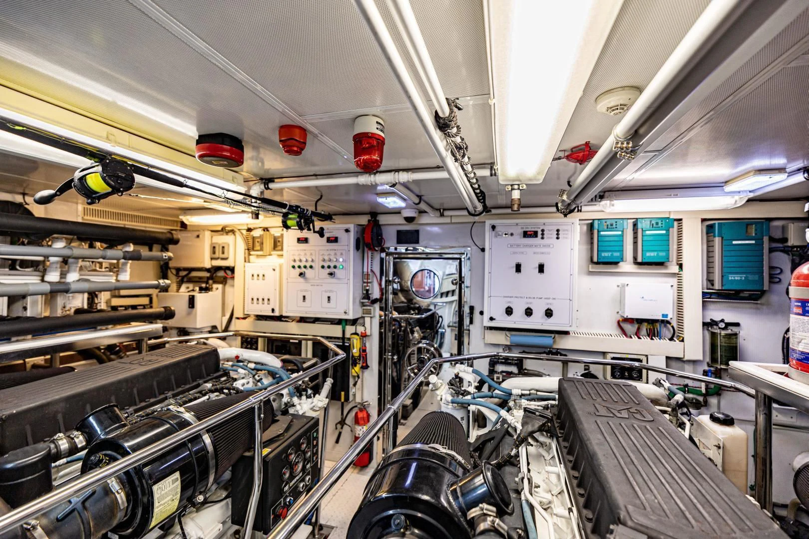 inside view of a factory aboard PINGUINITO Yacht for Sale