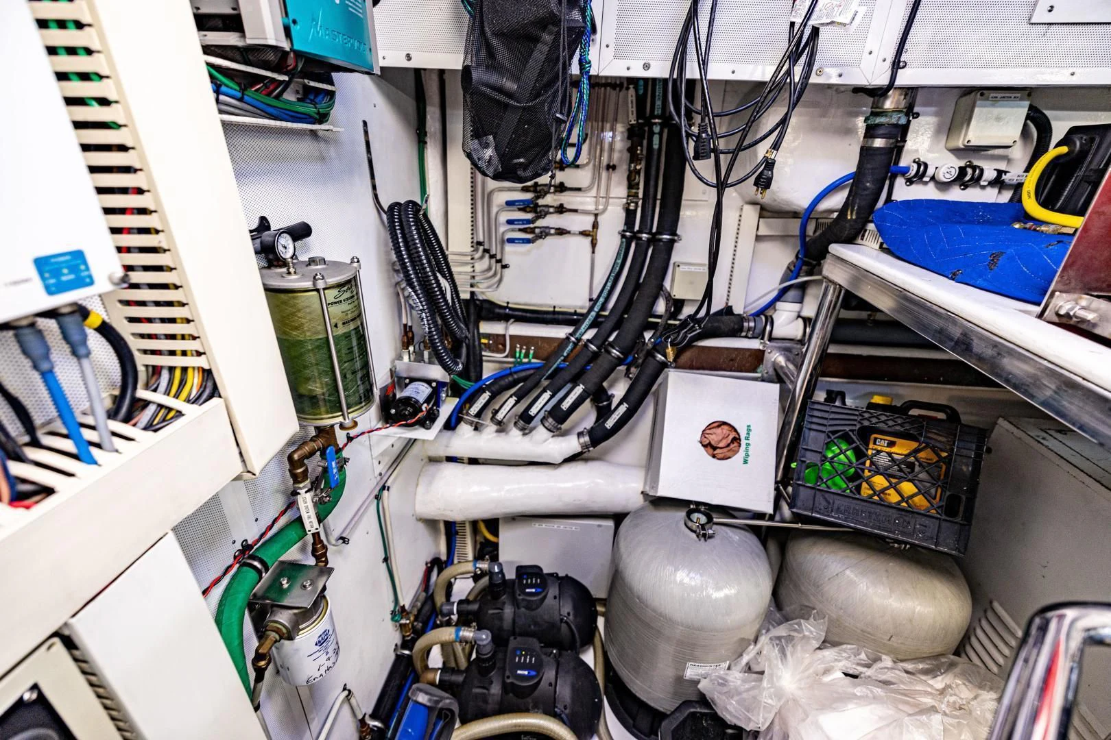 a close-up of a machine aboard PINGUINITO Yacht for Sale