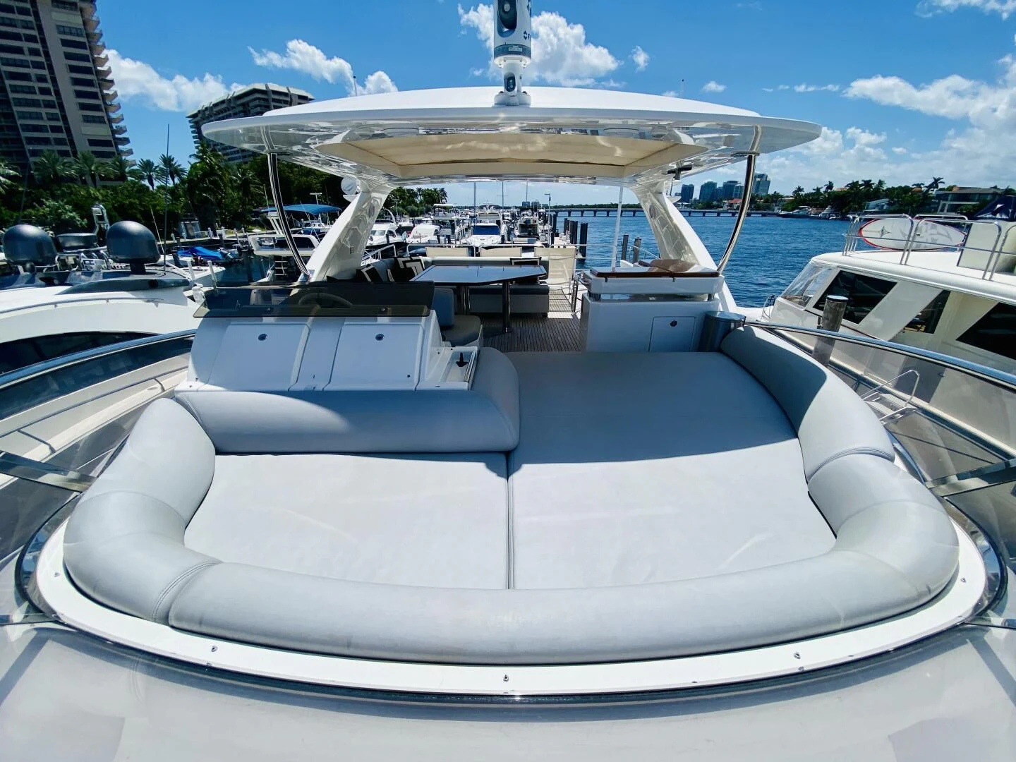 a group of boats on a body of water aboard SOMEWHERE I BELONG Yacht for Sale