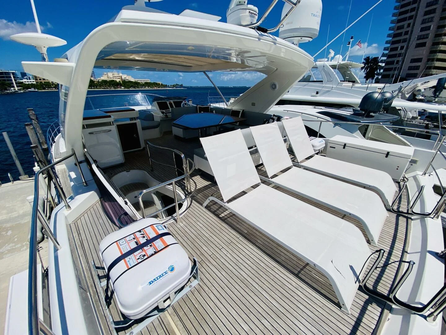 a deck of a boat aboard SOMEWHERE I BELONG Yacht for Sale