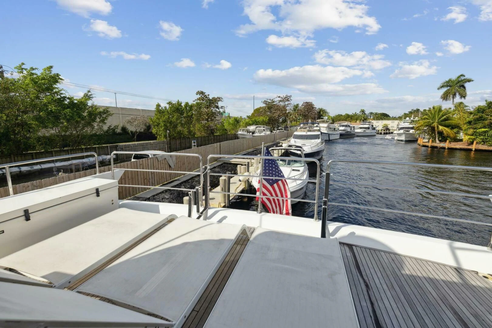 a boat on the water aboard SOMEWHERE I BELONG Yacht for Sale