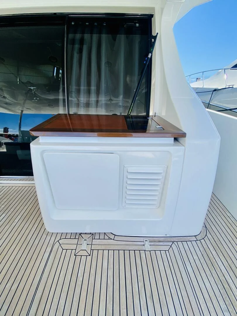 a white cabinet with drawers aboard SOMEWHERE I BELONG Yacht for Sale